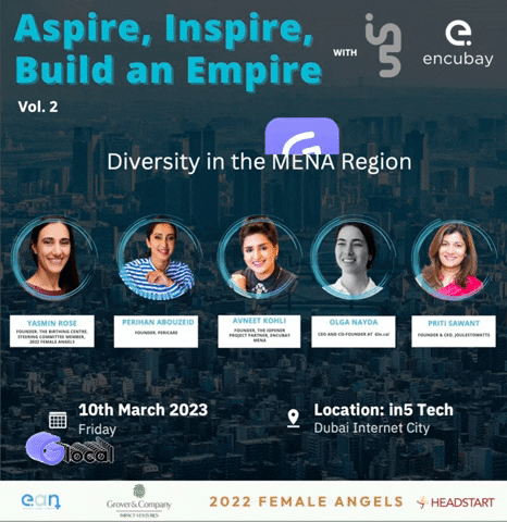 Last News! Olga Nayda CEO of Glocal participated as a speaker on panel session of Encubay and In5 Dubai at Aspire, Inspire, Build An Empire Vol. 2